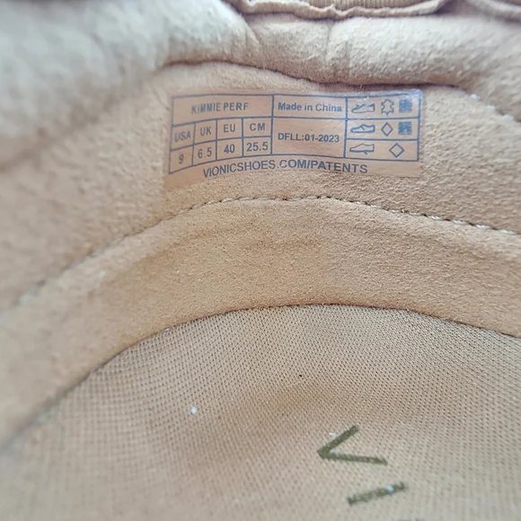 Vionic Women's Tan Perforated Slip-On Flats - Picture 3 of 6